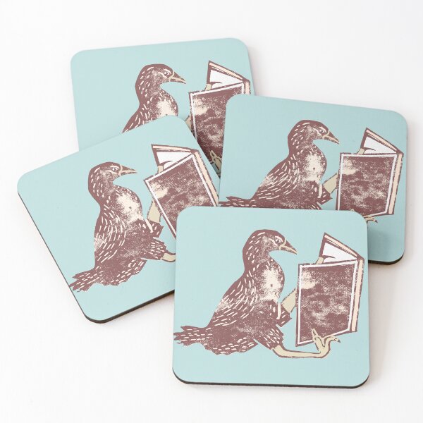 Item preview, Weka reading a book NZ BIRD designed and sold by piedaydesigns.