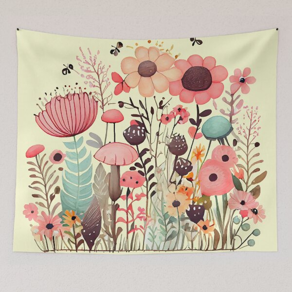 Item preview, Pink Watercolour Flowers designed and sold by Djarainj.