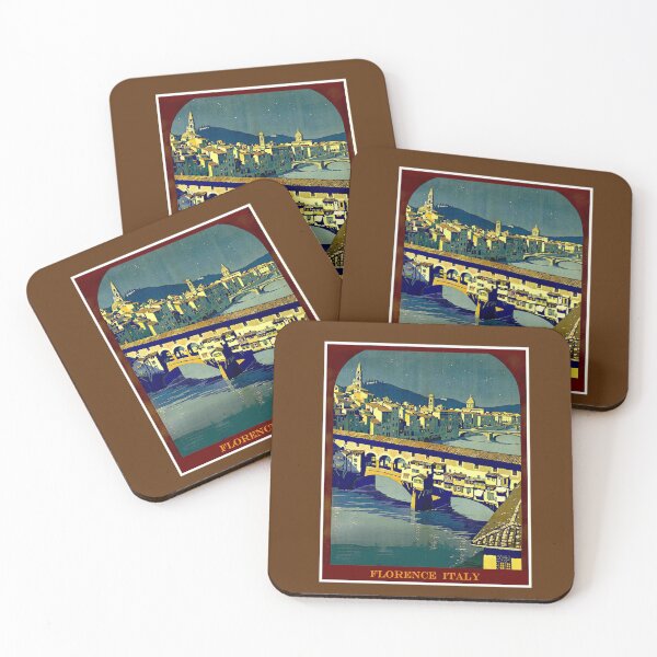 Item preview, Florence ITALY : Vintage Travel Advertising Poster Print designed and sold by posterbobs.