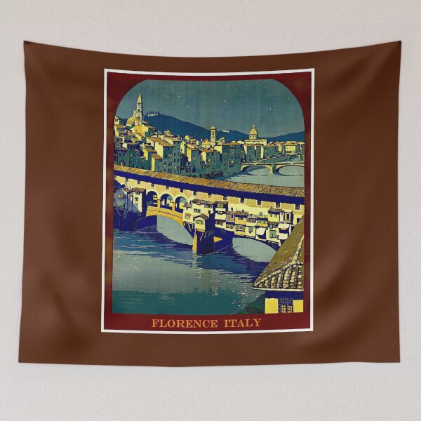Item preview, Florence ITALY : Vintage Travel Advertising Poster Print designed and sold by posterbobs.