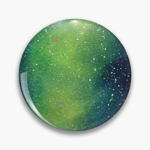 Item preview, Pintura de galaxia azul y verde designed and sold by AnissaF.