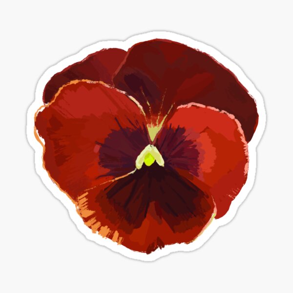Item preview, Red pansy flower designed and sold by Flyingmonkey21.