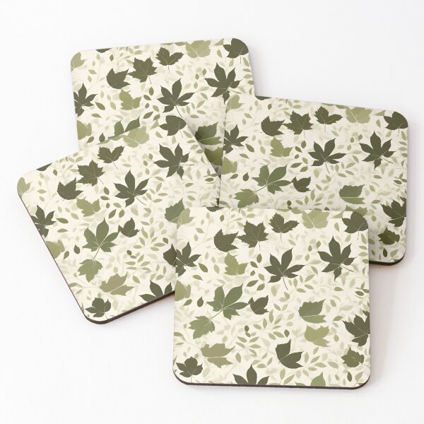 Item preview, Romantic Green Leaves Light Cream Background designed and sold by Ciervo Primavera.