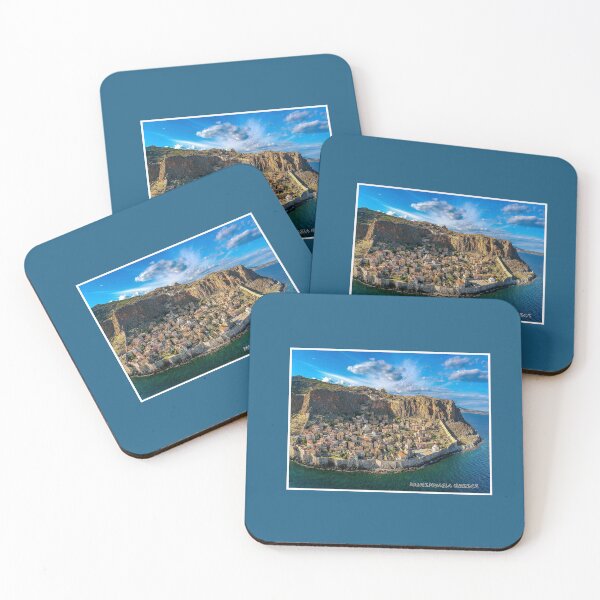 Item preview, Monemvasia Greece Walled City Vintage Travel and Tourism Advertising Print designed and sold by posterbobs.