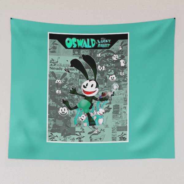 Item preview,  Oswald The Lucky Rabbit in The Vintage Movie Collage Films Print designed and sold by posterbobs.