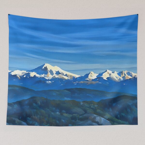 Item preview, Mt Baker in the Winter (Impressionist) designed and sold by flyscenicair.