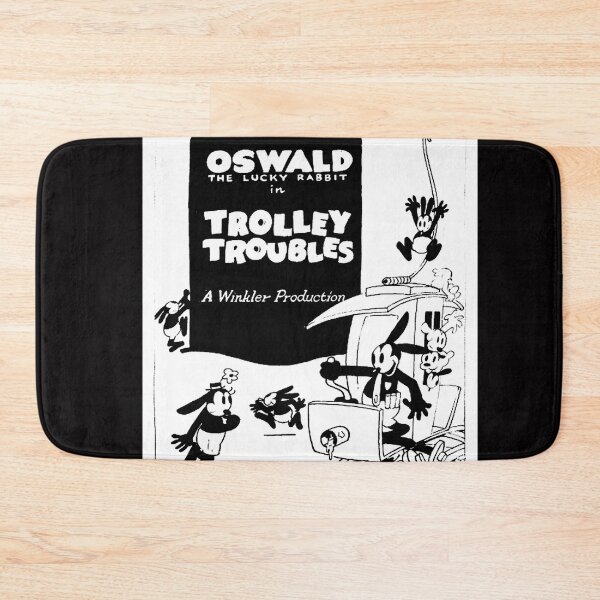 Item preview, Oswald The Lucky Rabbit in The Vintage Movie Trolley Troubles Print designed and sold by posterbobs.