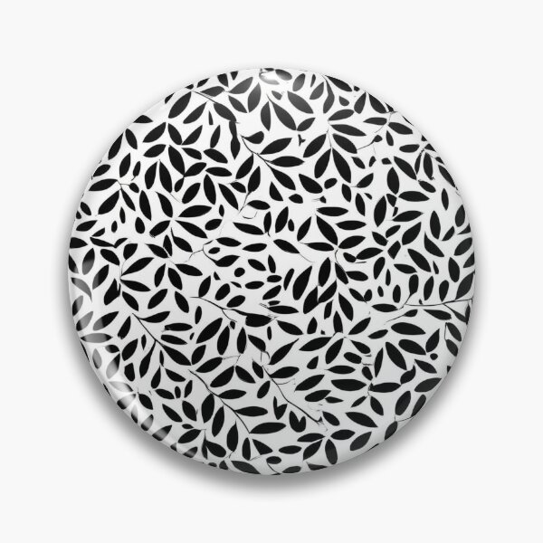 Item preview, Small Leaves Pattern, Black and White designed and sold by Ciervo Primavera.
