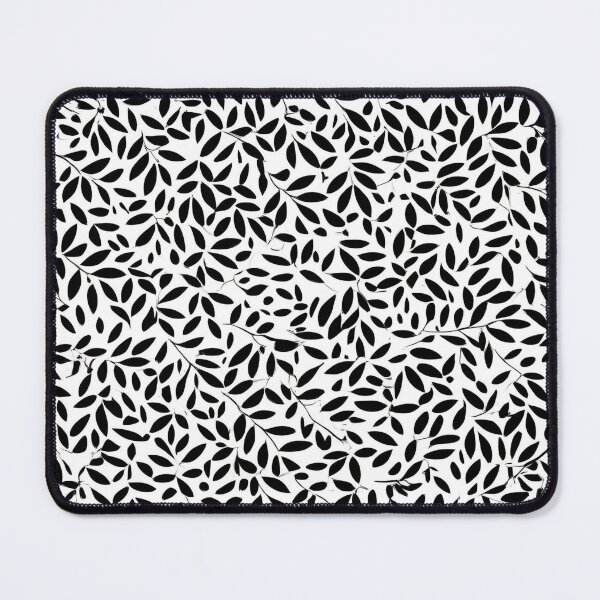 Item preview, Small Leaves Pattern, Black and White designed and sold by Ciervo Primavera.