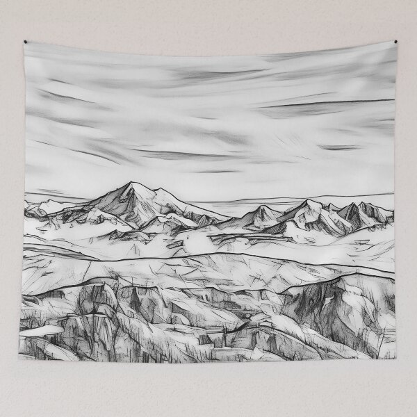 Item preview, Mt Baker in the Winter (Sketch) designed and sold by flyscenicair.