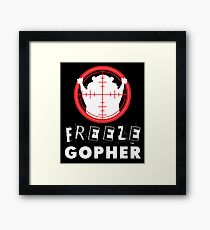 Freeze Gopher T Shirt Hunter Groundhog Framed Print