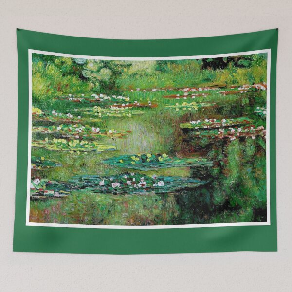 Artikelvorschau, Monet: Seerosenteich, Vintage-Ölgemälde, Druck entworfen und verkauft von posterbobs.