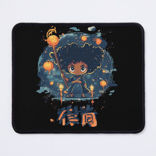 Item preview, African American Cute Chibi Witch designed and sold by PrintsByFrank.