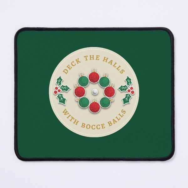 Item preview, Festive Bocce Holiday Deck the Halls with Bocce Balls  designed and sold by The Junto Shop.