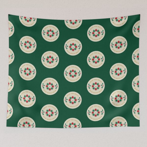 Item preview, Festive Bocce Holiday Deck the Halls with Bocce Balls  designed and sold by The Junto Shop.