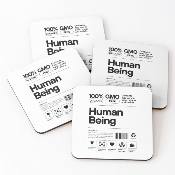 Item preview, Human being 100% Organic Funny designed and sold by SM3 Studio.