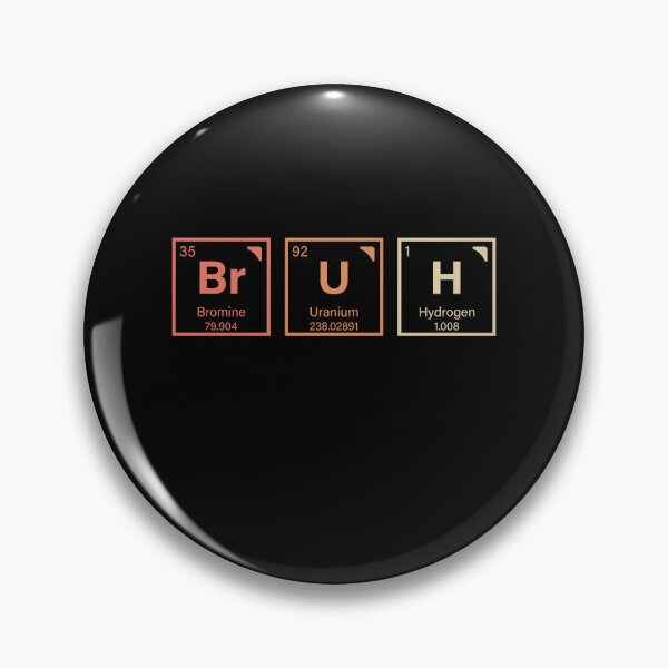 Artikelvorschau, Bruh Lustiges Periodensystem Stil Element Symbole Chemie Unterricht Humor Lehrer entworfen und verkauft von MouDantArts.