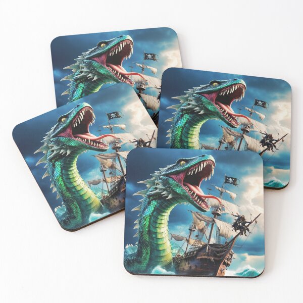 Item preview, Wrath of the Deep: Snake vs. Pirate Ship designed and sold by DigiExcl.