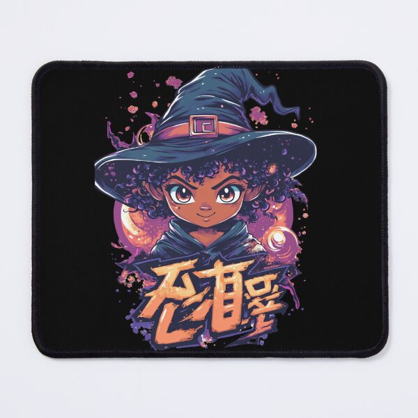 Item preview, African American Cute Chibi Witch designed and sold by PrintsByFrank.