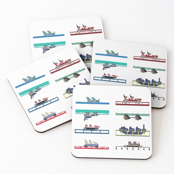 Item preview, Nagashima Spa Land Coaster Cars Design designed and sold by CoasterMerch.