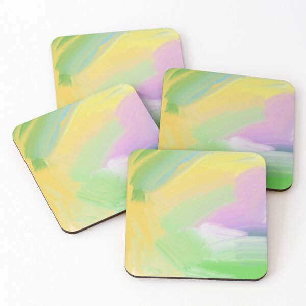Item preview, Abstract Colorful Gradient Background With Soft Green Yellow and Pink Tones designed and sold by Beautiful art store.