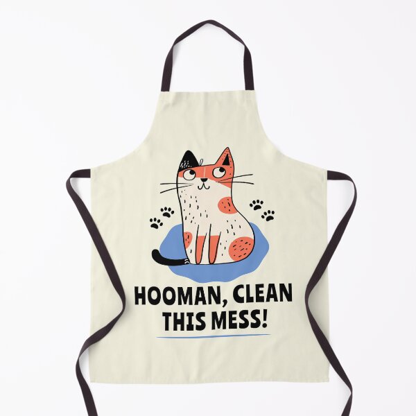 Item preview, Human, Clean This Mess! Funny Cat Meme designed and sold by Mariana Piana.