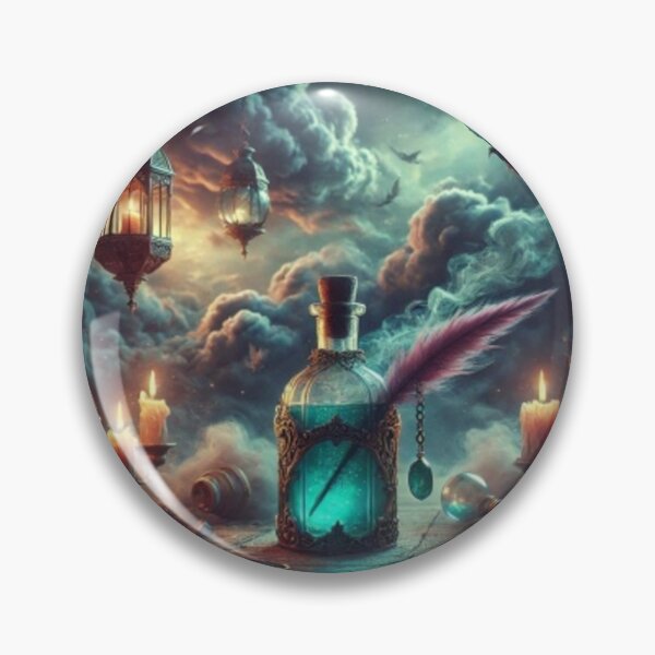Item preview, AI generated potion bottle designed and sold by AI-this-is-AI.