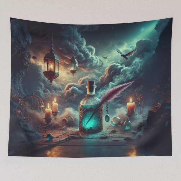 Item preview, AI generated potion bottle designed and sold by AI-this-is-AI.