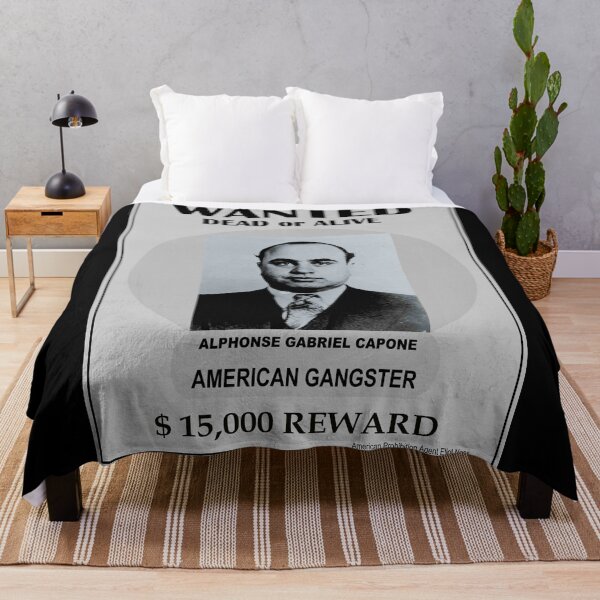 Item preview, AL CAPONE : Vintage Gangster Wanted Poster designed and sold by posterbobs.