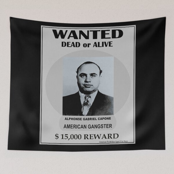 Item preview,  AL CAPONE : Vintage Gangster Wanted Poster designed and sold by posterbobs.
