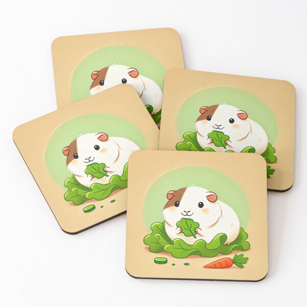 Item preview, Guinea Pig Delight - Whimsical Guinea Pig Snack Time designed and sold by CritterManiaUK.