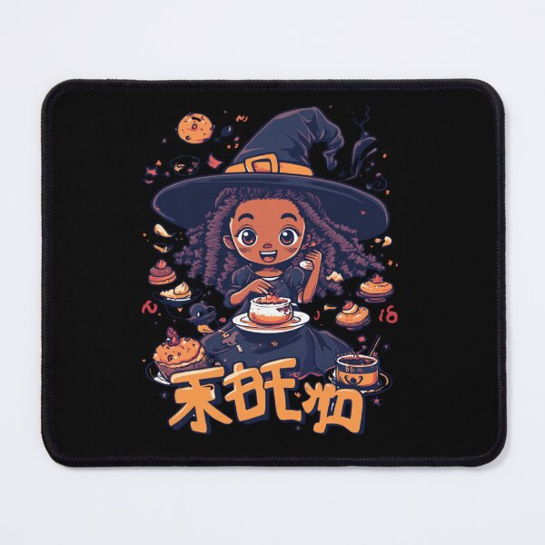 Item preview, African American Cute Chibi Witch designed and sold by PrintsByFrank.