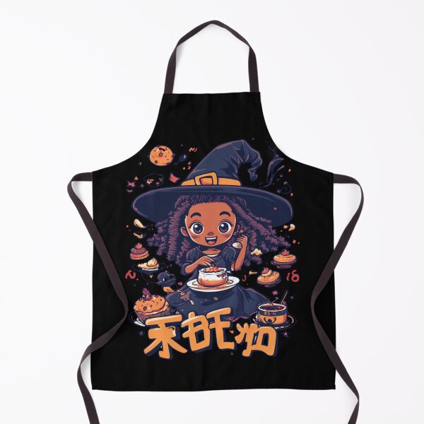 Item preview, African American Cute Chibi Witch designed and sold by PrintsByFrank.
