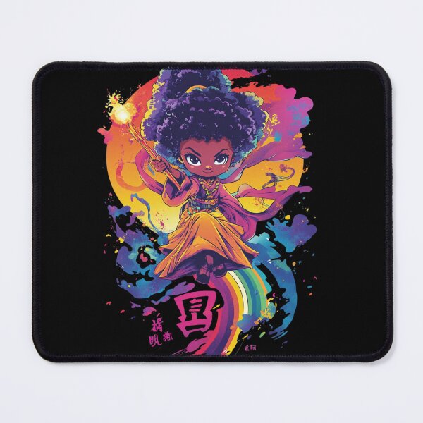 Item preview, African American Cute Chibi Witch designed and sold by PrintsByFrank.