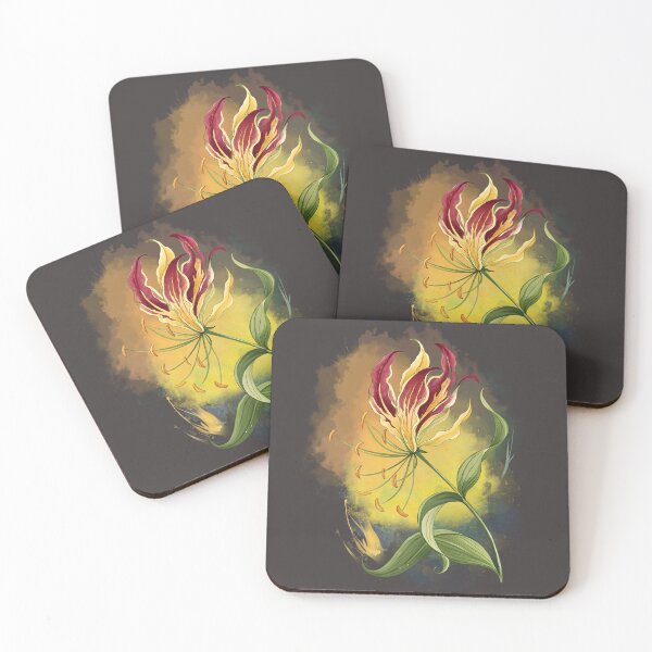Item preview, A stylized Flame Lily illustration designed and sold by MvuuStudio.