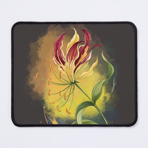 Item preview, A stylized Flame Lily illustration designed and sold by MvuuStudio.