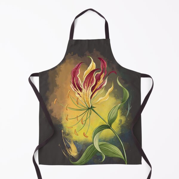 Item preview, A stylized Flame Lily illustration designed and sold by MvuuStudio.