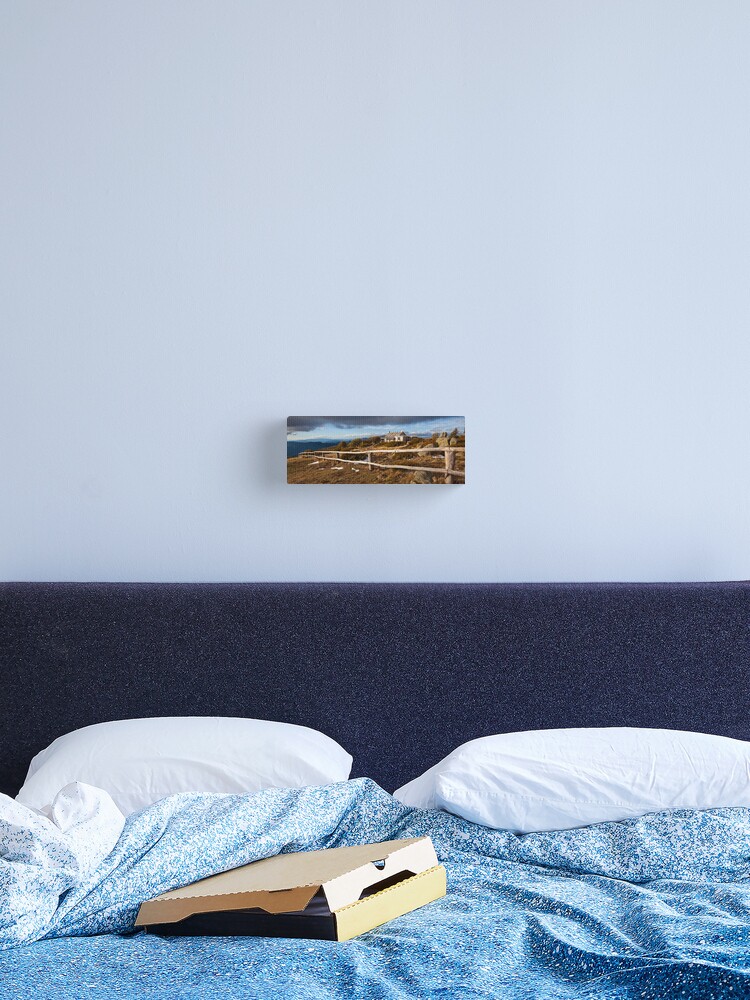 Thumbnail 2 of 3, Canvas Print, Craig's Hut, Winter Afternoon, Mt Stirling, Australia designed and sold by Chockstone.