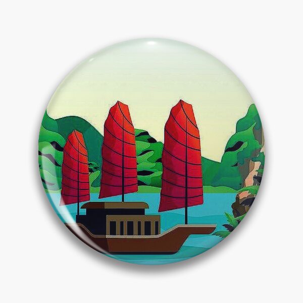 Item preview, HALONG BAY: Vintage Vietnam Travel and Tourism Advertising Print designed and sold by posterbobs.