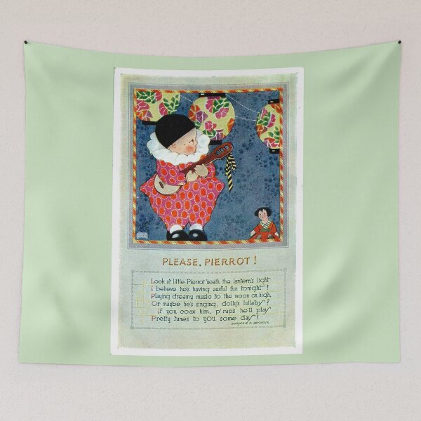 Item preview, Nursery Rhyme : Vintage Please Pierrot Restored Print designed and sold by posterbobs.