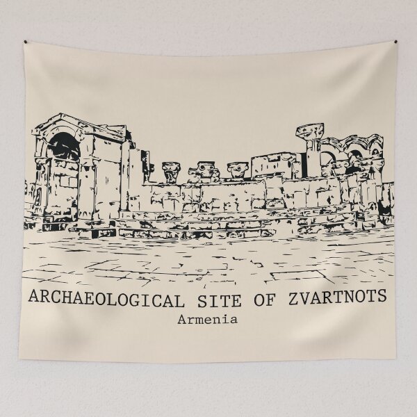 Item preview, Archaeological Site of Zvartnots - Armenia designed and sold by Lakeric Cityscapes.