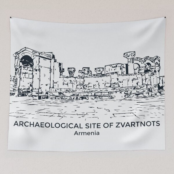 Item preview, Archaeological Site of Zvartnots - Armenia designed and sold by Lakeric Cityscapes.