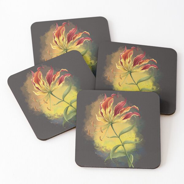 Item preview, Stylized Flame Lily illustration designed and sold by MvuuStudio.
