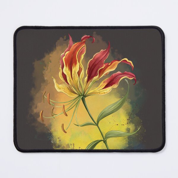 Item preview, Stylized Flame Lily illustration designed and sold by MvuuStudio.