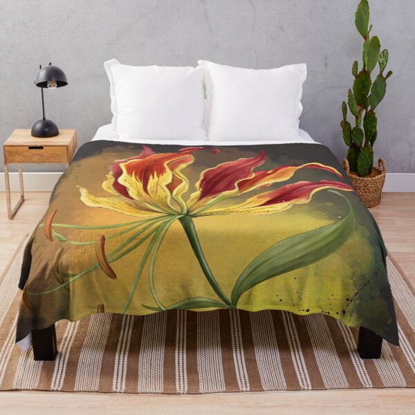Item preview, Stylized Flame Lily illustration designed and sold by MvuuStudio.