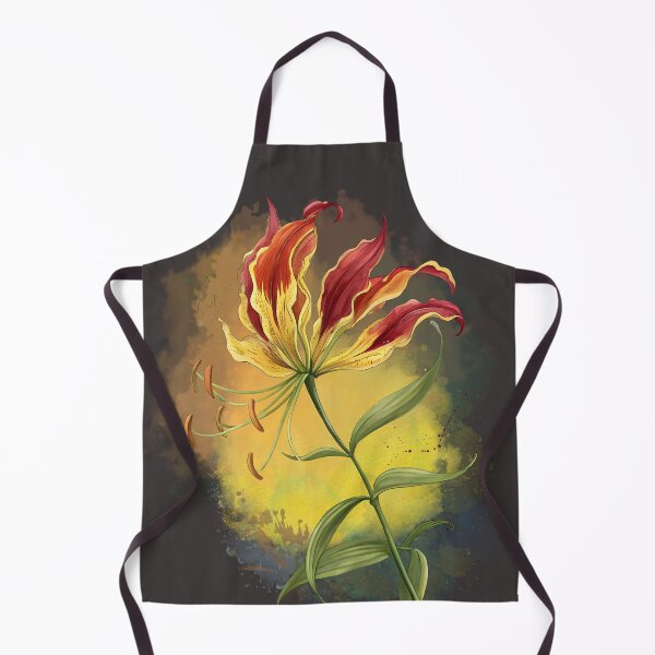 Item preview, Stylized Flame Lily illustration designed and sold by MvuuStudio.