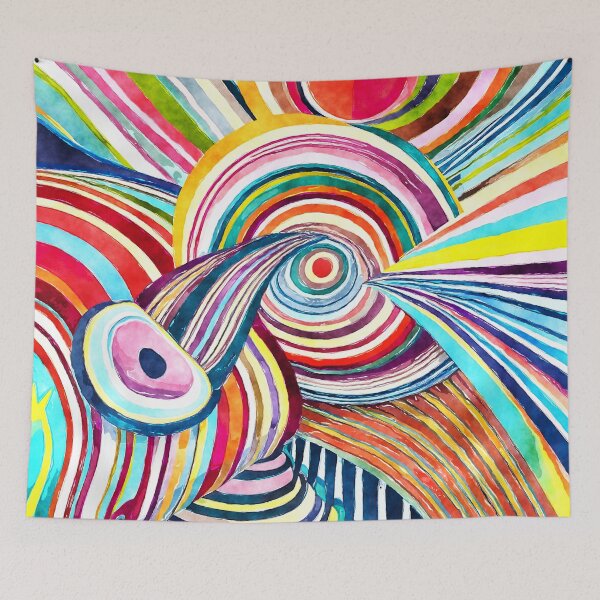 Item preview, Rainbow Watercolour Stripes  designed and sold by Djarainj.