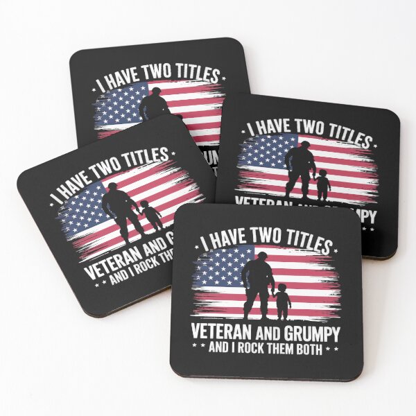 Item preview, Veteran and Grumpy Design – Funny Patriotic Humor for Proud Veterans designed and sold by GreenZenStudio.