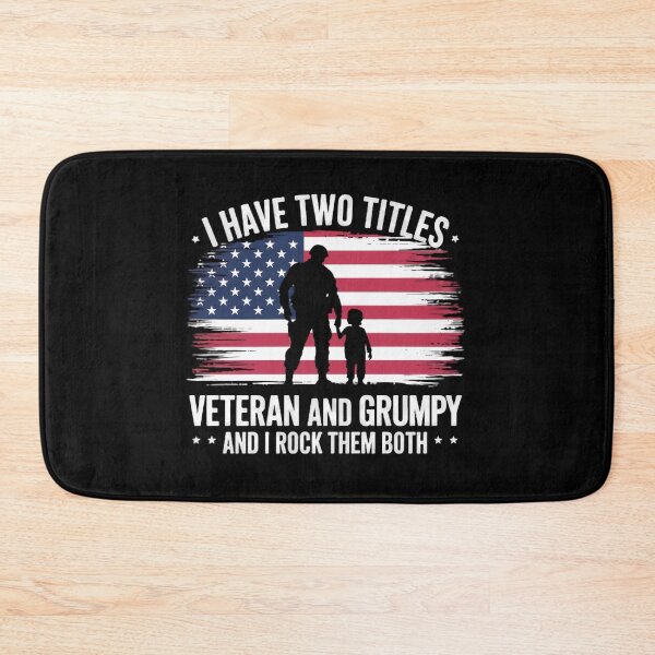 Item preview, Veteran and Grumpy Design – Funny Patriotic Humor for Proud Veterans designed and sold by GreenZenStudio.