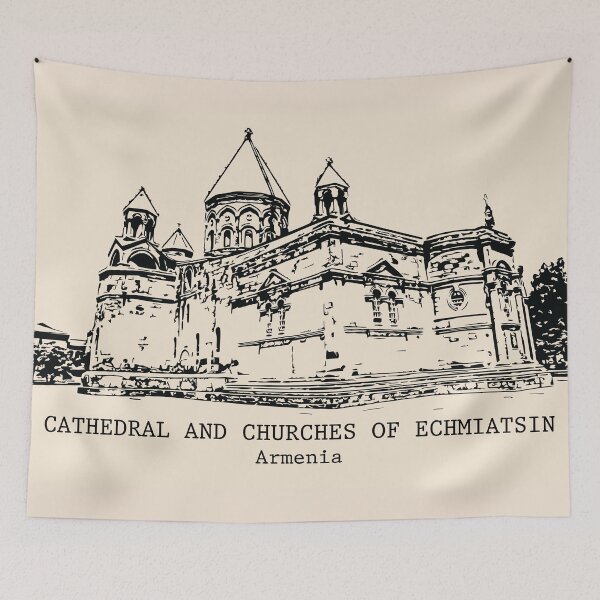 Item preview, Cathedral and Churches of Echmiatsin - Armenia designed and sold by Lakeric Cityscapes.